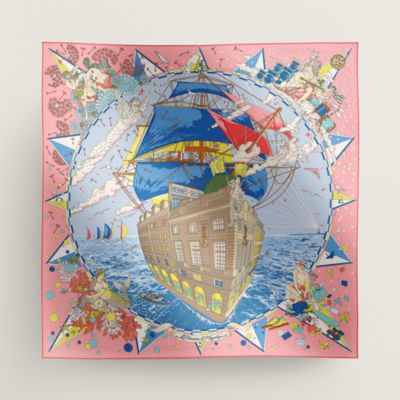 ☘️最終価格☘️　HERMES エルメス 切手　ネイビー エルメス(Hermes) カレ90 スカーフ | 通販・人気ランキング